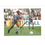 Football Les Ferdinand 12x8 signed colour photo pictured playing for England in 1996. Good condition
