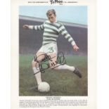 Tommy Gemmell A Wonderful Collectable Card, Issued By Typhoo Tea Limited, Measuring 10" X 8" This