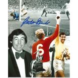 Gordon Banks Signed England 1966 Montage 8x10 Photo. Good Condition Est.