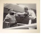 Boxing Ken Buchanan signed 10x12 mounted b/w photo. Ken Buchanan MBE (born 28 June 1945) is a