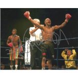 Boxing Steve Robinson 8x10 signed colour photo. Steve Robinson (born 13 December 1968 Cardiff) is