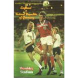 Football England v Federal Republic of Germany vintage programme Friendly international Wembley