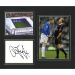 Football Duncan Ferguson signed 10x12 mounted signature piece pictured during his playing days at