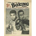 Boxing News vintage newspaper 13th November 1964 signed on the front by Muhammad Ali with
