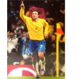 Football Elano 16x12 signed colour photo picture playing for Brazil. Good condition Est.