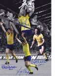 Colorized Photo 12 X 8, Depicting A Montage Of Images Relating To Arsenal's 3-2 Victory Over