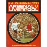 Football Daily Mirror vintage magazine F. A Cup final 1971 Arsenal v Liverpool. Good condition Est.
