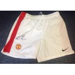 Football Manchester United shorts signed by Michael Carrick. Good condition Est.