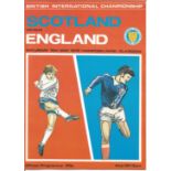 Football Scotland v England vintage programme British Championship Hampden Park Glasgow 15th May