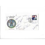Cricket 1989 Ashes 2nd Cornhill Test Match cover signed by Neil Foster, Alan Lamb, Graham Dilley,