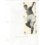 Football Legends Busby Babe Mark Jones signed 8x3 b/w magazine photo. Mark Jones (15 June 1933 - 6