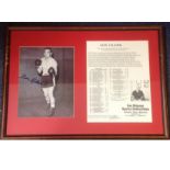 Boxing Gene Fulmer 15x20 mounted and framed signature piece includes signed b/w photo and signed bio