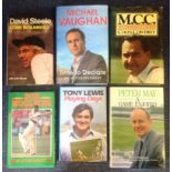Cricket Book collection 6, signed hardback books includes signatures by Tony Lewis, Bob Woolmer,