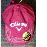 Golf Callaway Golf Cap signed by former Open Champion Darren Clarke. Good condition Est.