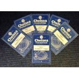Football Chelsea collection 6 vintage programmes for the 1953-54 season the year that they won the