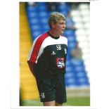 Football Steve Bruce 10x8 signed colour photo pictured while manager of Birmingham City. Good