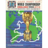 Football World Cup 1966 in England official souvenir programme July 11-30, 1966. Good condition Est.