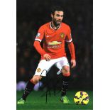 Football Juan Mata 16x12 signed colour photo pictured in action for Manchester United. Good