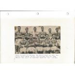 Football Legends Wales v England 1955 vintage team photo signed by Mel Charles, Stuart Williams,