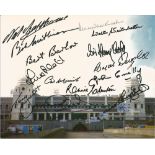 Wembley Legends 8x10 signed colour photo includes 14 signatures including Bob Mathias, Bert
