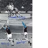 Colorized Photo 12 X 8, Depicting A Montage Of Images Relating To West Ham United's Winning Goals In