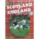 Football Scotland v England vintage programme Home International Hampden Park 20th May 1978. Good