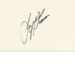 Cricket Jeff Thomson 6x4 signed white card. Jeffrey Robert Thomson (born 16 August 1950) is a former