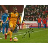 Football José Izquierdo 8x10 signed colour photo pictured in action for Brighton. Good condition