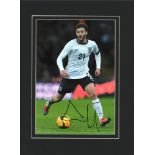 Football Adam Lallana signed 16x12 mounted colour photo pictured in action for England. Adam David