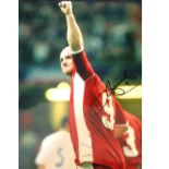 Football John Hartson 16x12 signed colour photo pictured in action for Wales. Good condition Est.