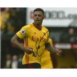 Football Andre Gray 8x10 signed colour photo pictured in action for Watford. Good condition Est.