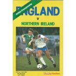 Football England v Northern Ireland vintage programme British Championship Wembley Stadium 4th April