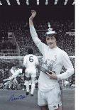 Colorized Photo 12 X 8, Depicting A Montage Of Images Relating To Leeds United's Allan Clarke's