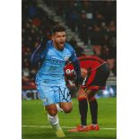 Football Sergio Arguero 12x8 signed colour pictured playing for Manchester City. Good condition Est.