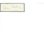 Cricket Legends Colin Cowdrey 4x2 signed white card. Michael Colin Cowdrey, Baron Cowdrey of