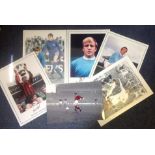 Football Legends collection 6, 16x12 montage colour and enhanced photos signed by legends such as