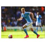 Football Kevin De Bruyne 12x16 signed colour photo pictured in action for Manchester City. Good