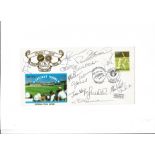 Cricket Tours 1990 New Zealand , India , England cover signed by 14 member of the New Zealand