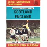 Football Scotland v England vintage programme British Championship Hampden Park Glasgow 27th May