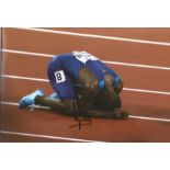 Athletics Justin Gatlin 8x12 signed colour photo. Justin Gatlin (born February 10, 1982) is an