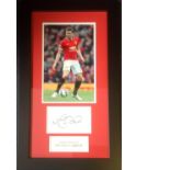 Football Michael Carrick 23x14 framed and mounted signature piece includes colour photo and signed