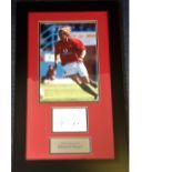 Football Diego Forlan 23x14 framed and mounted signature piece includes colour photo and signed