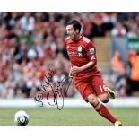 Football Stewart Downing 12x14 signed colour photo pictured in action for Liverpool FC. Good