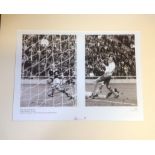 Football Archie Gemmill signed 20x16 mounted b/w photo picture scoring his iconic goal for