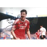 Football John Aldridge 12x8 signed colour photo pictured celebrating for Liverpool. Good condition