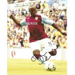 Football Darius Vassell 10x8 signed colour photo pictured in action for Aston Villa. Good