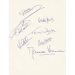 Tottenham 1961 A Large Page Removed From An Album / Annual From The 1960s, Nicely Signed In Blue