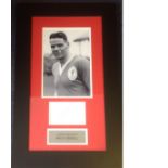 Football Billy Liddell 23x13 mounted and framed signature piece includes b/w photo and signed