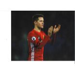 Football Ander Herrera 11x14 signed colour photo pictured in Manchester United kit. Good condition