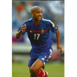 Football Olivier Dacourt 12x8 signed colour photo pictured in action for France. Good condition Est.